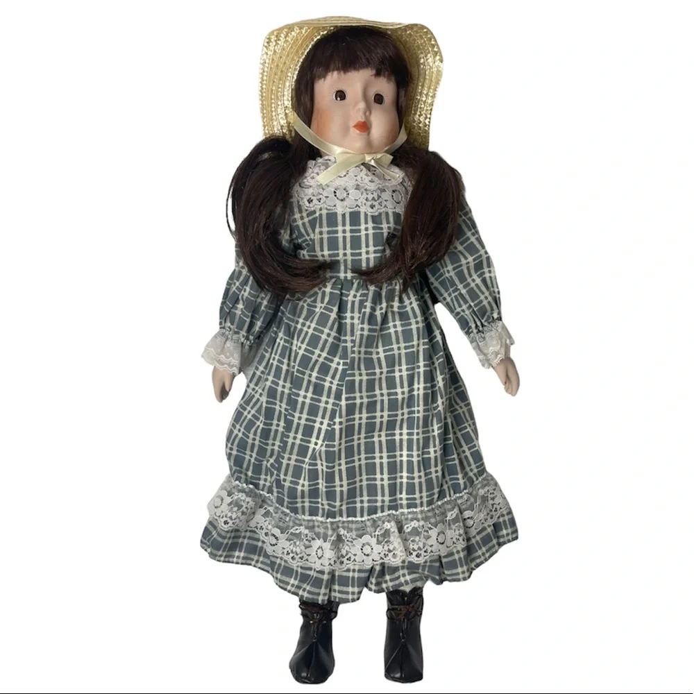 Vintage Doll Porcelain Molly Modern Farmhouse French Cottage Lace Vintage Toys